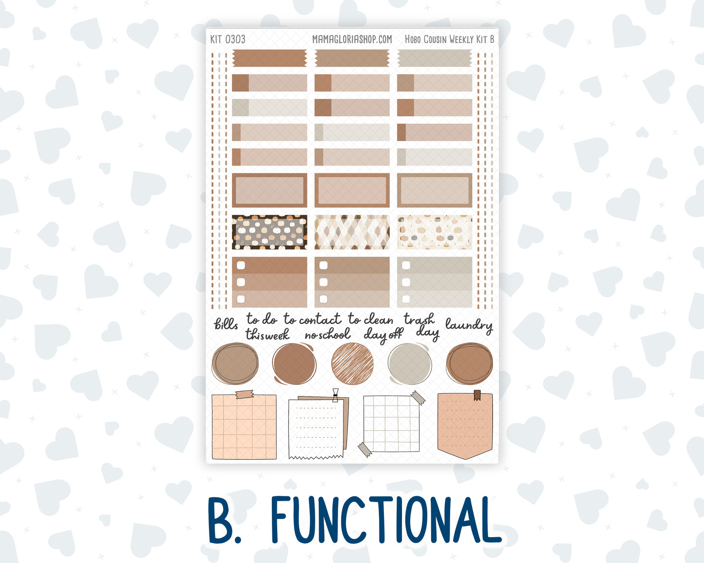 Kit 0303 - Hobonichi Cousin - Weekly Kit - November - Into The Woods - 1.3” Wide Columns