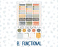 Kit 0238 - Hobonichi Cousin - Weekly Kit - October - Starry Autumn Nights - 1.3” Wide Columns