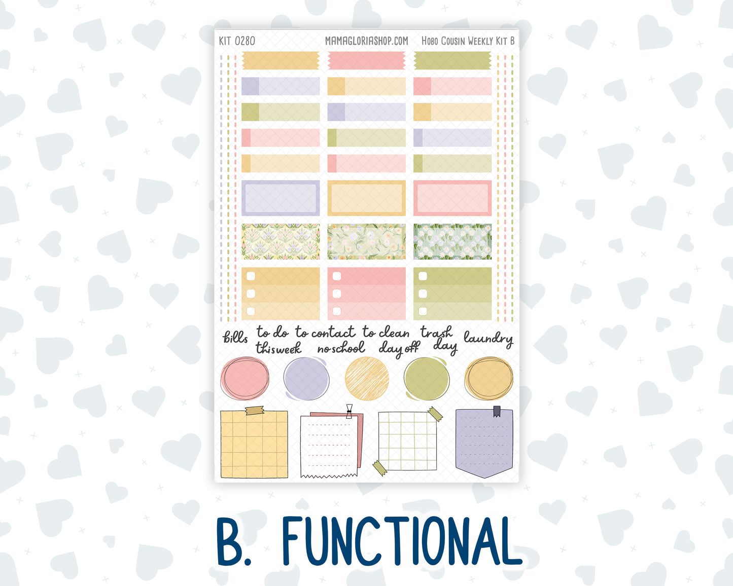 Kit 0280 - Hobonichi Cousin - Weekly Kit - Half Past Six In August - 1.3” Wide Columns