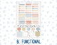 Kit 0261 - Hobonichi Cousin - Weekly Kit - April - Llama Spring - 1.3” Wide Columns