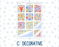 Kit 0269 - Hobonichi Cousin - Weekly Kit - June - Dolce Mare - 1.3” Wide Columns