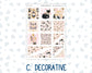 Kit 0297 - Hobonichi Cousin - Weekly Kit - October - Pink Spell - 1.3” Wide Columns