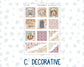 Kit 0293 - Hobonichi Cousin - Weekly Kit - September - Fleur de Provence - 1.3” Wide Columns