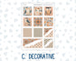 Kit 0237 - Hobonichi Cousin - Weekly Kit - October - Forest Folk - 1.3” Wide Columns