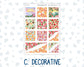 Kit 0271 - Hobonichi Cousin - Weekly Kit - June - Strawberry Shore - 1.3” Wide Columns