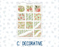 Kit 0295 - Hobonichi Cousin - Weekly Kit - September - Apple Harvest - 1.3” Wide Columns