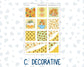 Kit 0277 - Hobonichi Cousin - Weekly Kit - August - Sunflower Drama Club - 1.3” Wide Columns