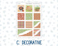 Kit 0231 - Hobonichi Cousin - Weekly Kit - August - Backyard BBQ - 1.3” Wide Columns