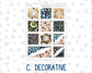 Kit 0248 - Hobonichi Cousin - Weekly Kit - January - Midnight Countdown - 1.3” Wide Columns