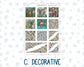Kit 0275 - Hobonichi Cousin - Weekly Kit - July - Tropical Safari Blush - 1.3” Wide Columns