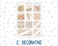 Kit 0301 - Hobonichi Cousin - Weekly Kit - November - Sunday Comfort - 1.3” Wide Columns