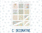 Kit 0261 - Hobonichi Cousin - Weekly Kit - April - Llama Spring - 1.3” Wide Columns