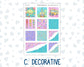 Kit 0230 - Hobonichi Cousin - Weekly Kit - August - School Daze - 1.3” Wide Columns
