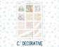 Kit 0260 - Hobonichi Cousin - Weekly Kit - April - Pastel Egg Hunt - 1.3” Wide Columns