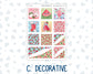 Kit 0276 - Hobonichi Cousin - Weekly Kit - July - Melon Crush - 1.3” Wide Columns
