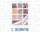 Kit 0236 - Hobonichi Cousin - Weekly Kit - October - Sweet & Spooky - 1.3” Wide Columns
