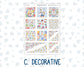 Kit 0279 - Hobonichi Cousin - Weekly Kit - August - Not Ready For School - 1.3” Wide Columns