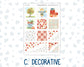 Kit 0235 - Hobonichi Cousin - Weekly Kit - September - Apple Orchard - 1.3” Wide Columns