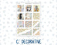 Kit 0300 - Hobonichi Cousin - Weekly Kit - October - Autumn Stroll - 1.3” Wide Columns