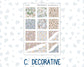 Kit 0266 - Hobonichi Cousin - Weekly Kit - May - Froggy Lake Picnic - 1.3” Wide Columns