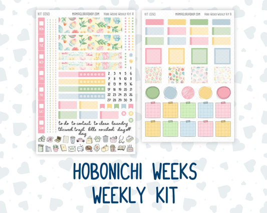 Kit 0260 - Hobonichi Weeks - Weekly Kit - April  - Pastel Egg Hunt