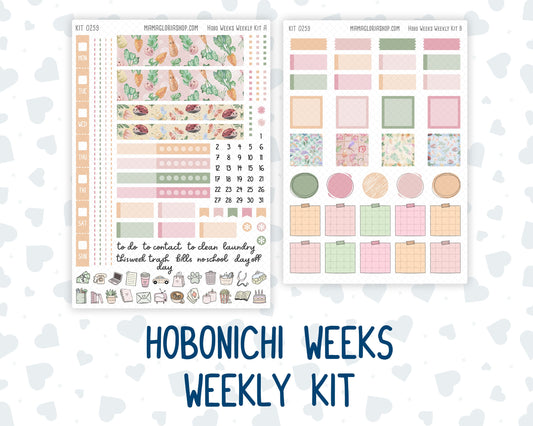 Kit 0259 - Hobonichi Weeks - Weekly Kit - March - Spring Garden Chores