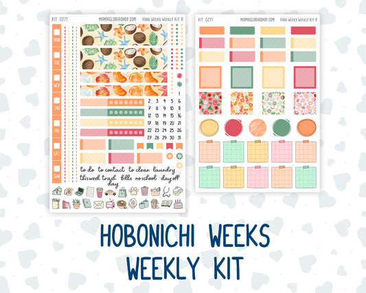 Kit 0271 - Hobonichi Weeks - Weekly Kit - June - Strawberry Shore