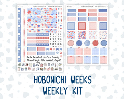 Kit 0273 - Hobonichi Weeks - Weekly Kit - July - Americana In Bloom