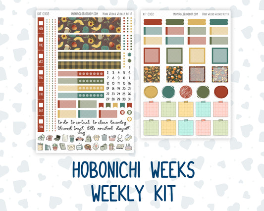 Kit 0302 - Hobonichi Weeks - Weekly Kit - November - Thankful Season