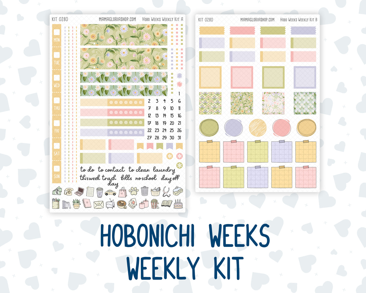 Kit 0280 - Hobonichi Weeks - Weekly Kit - Half Past Six In August