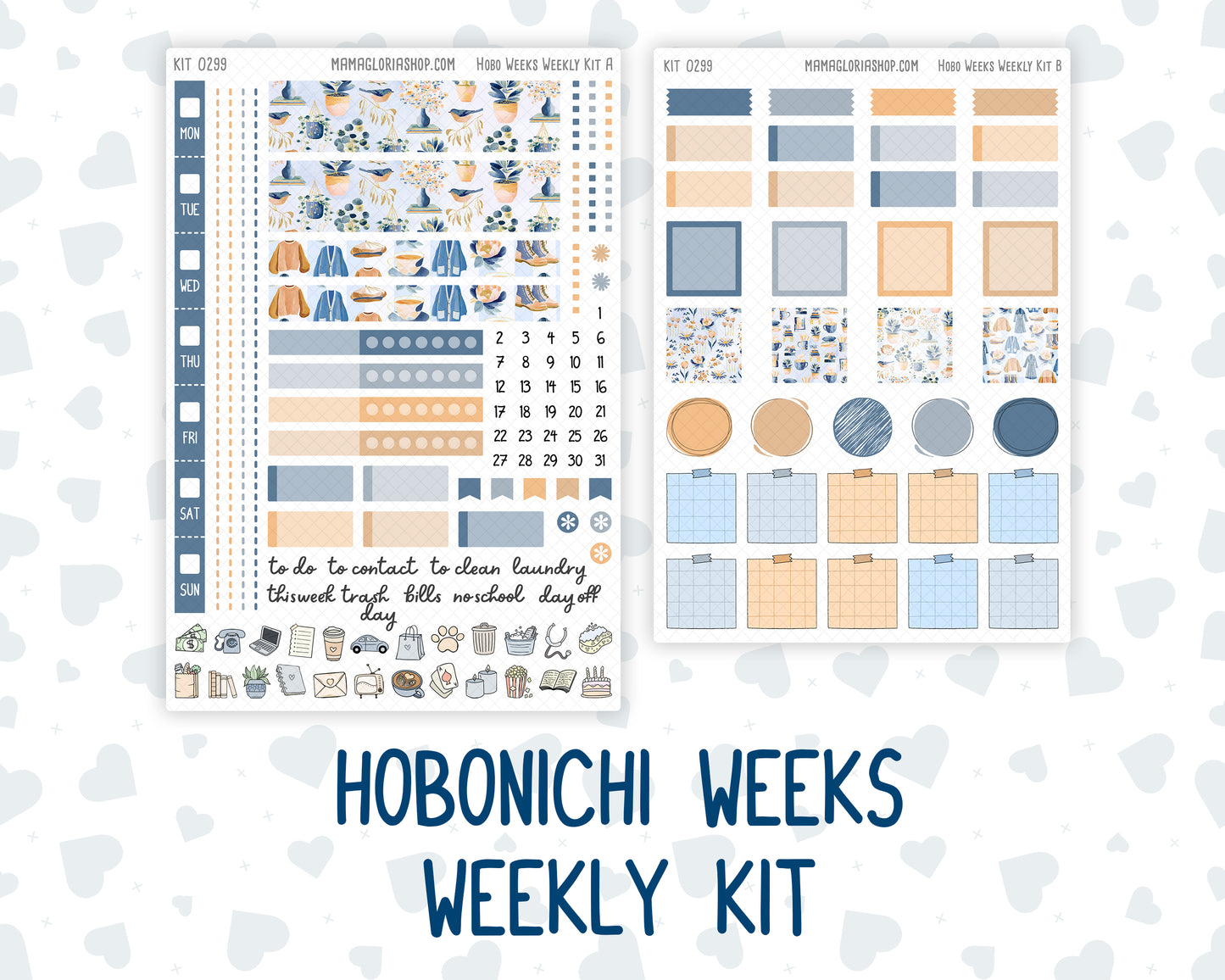Kit 0299 - Hobonichi Weeks - Weekly Kit - October - Book Nook