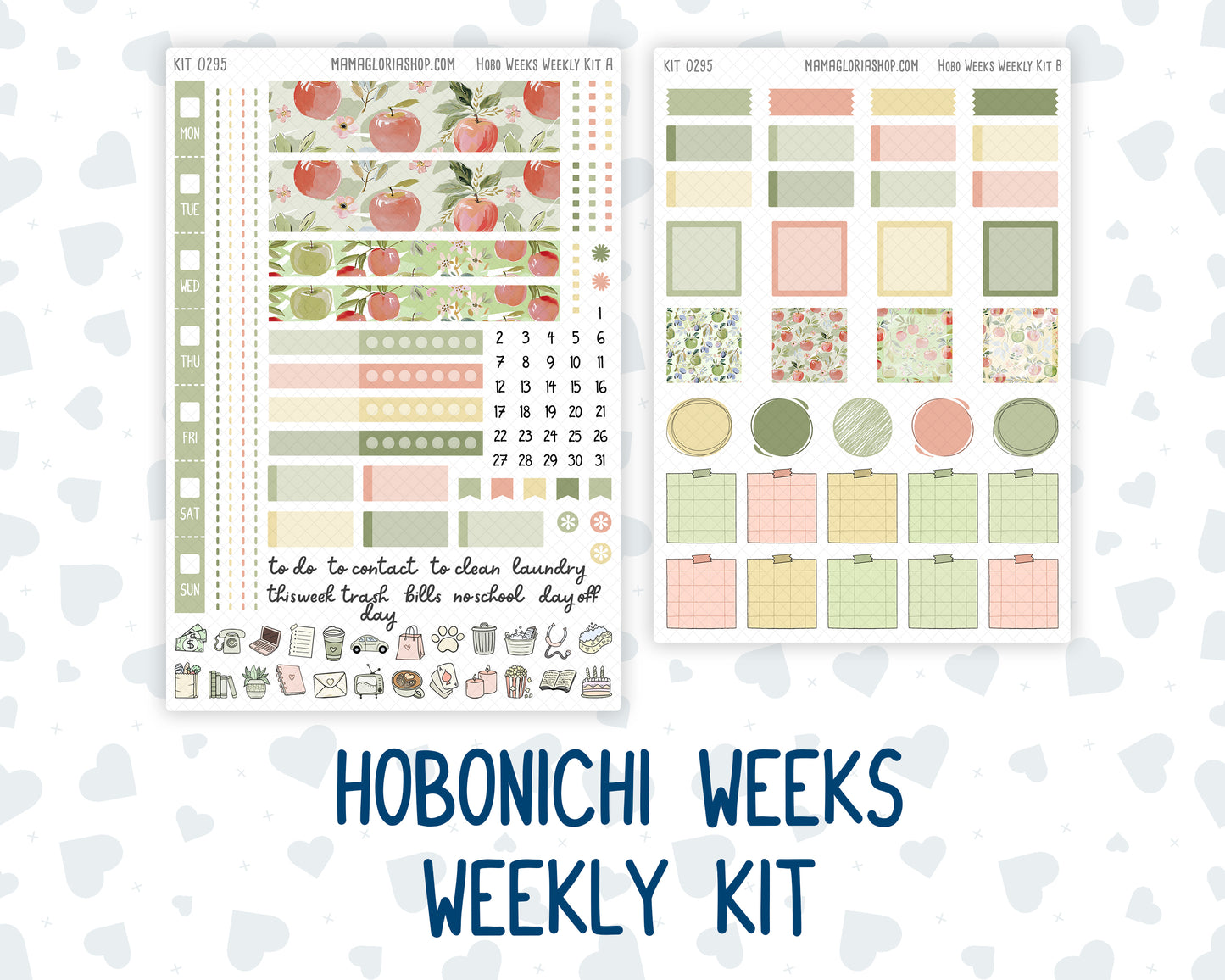 Kit 0295 - Hobonichi Weeks - Weekly Kit - September - Apple Harvest