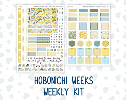 Kit 0274 - Hobonichi Weeks - Weekly Kit - July - Sunny Lemon Shore