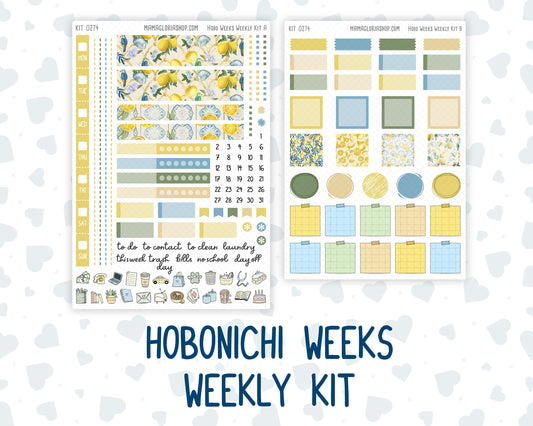 Kit 0274 - Hobonichi Weeks - Weekly Kit - July - Sunny Lemon Shore