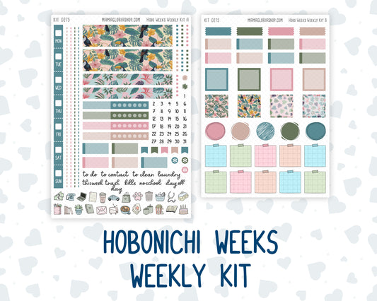 Kit 0275 - Hobonichi Weeks - Weekly Kit - July - Tropical Safari Blush