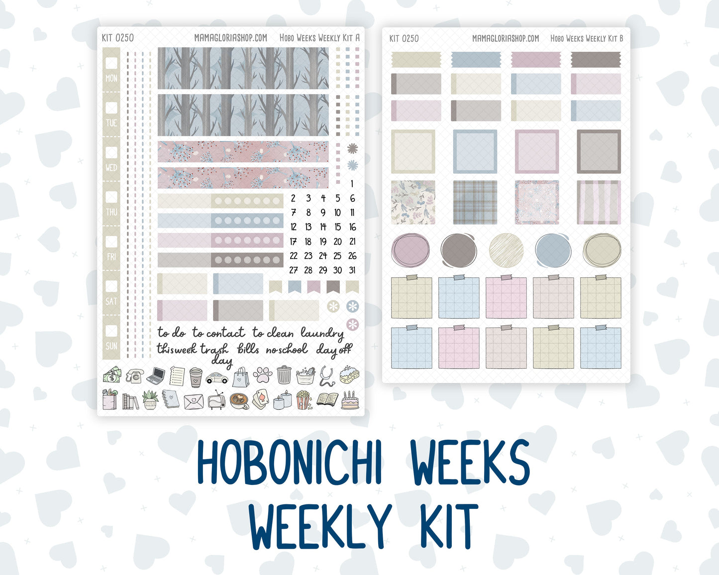 Kit 0250 - Hobonichi Weeks - Weekly Kit - Quiet January