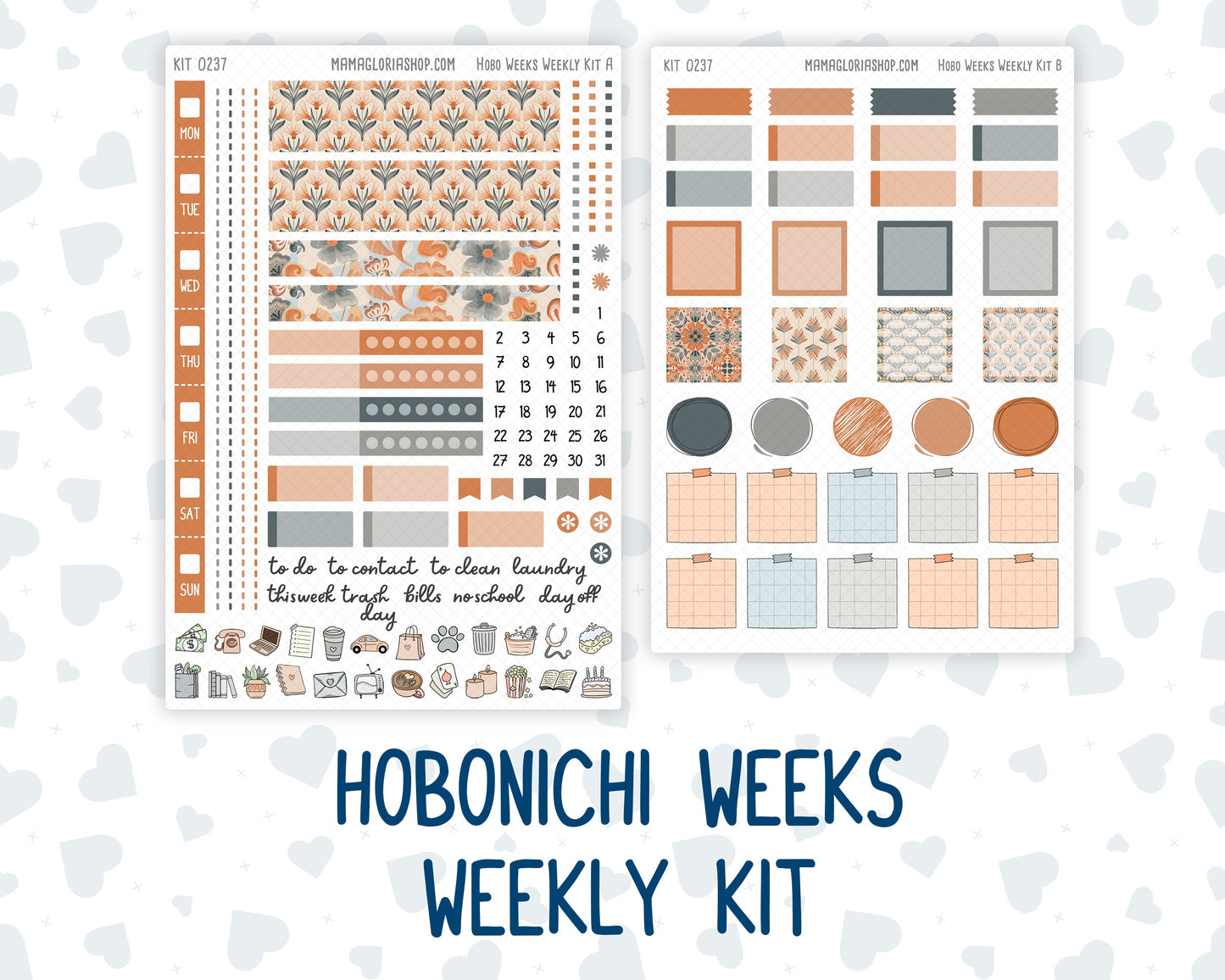 Kit 0237 - Hobonichi Weeks - Weekly Kit - October - Forest Folk