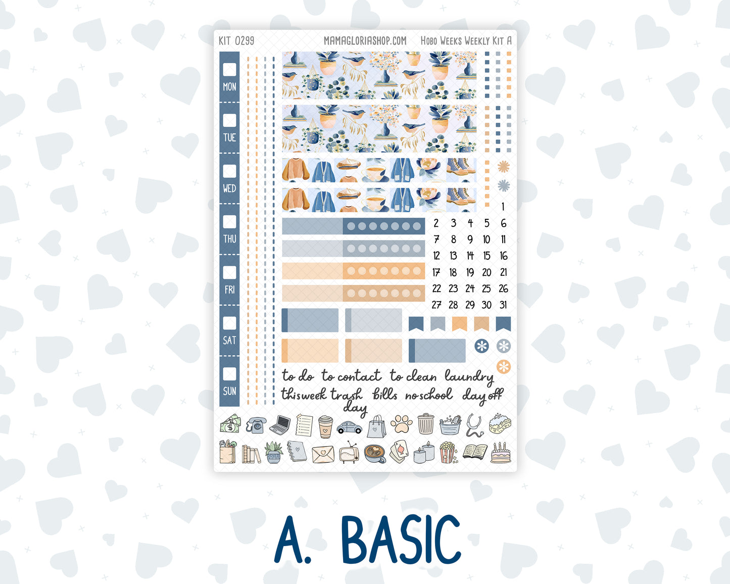 Kit 0299 - Hobonichi Weeks - Weekly Kit - October - Book Nook