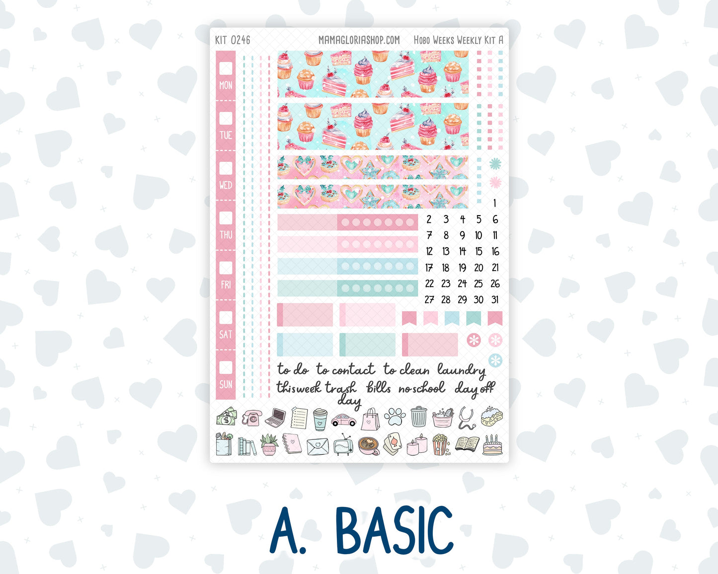 Kit 0246 - Hobonichi Weeks - Weekly Kit - December - Gingerbread Sweets