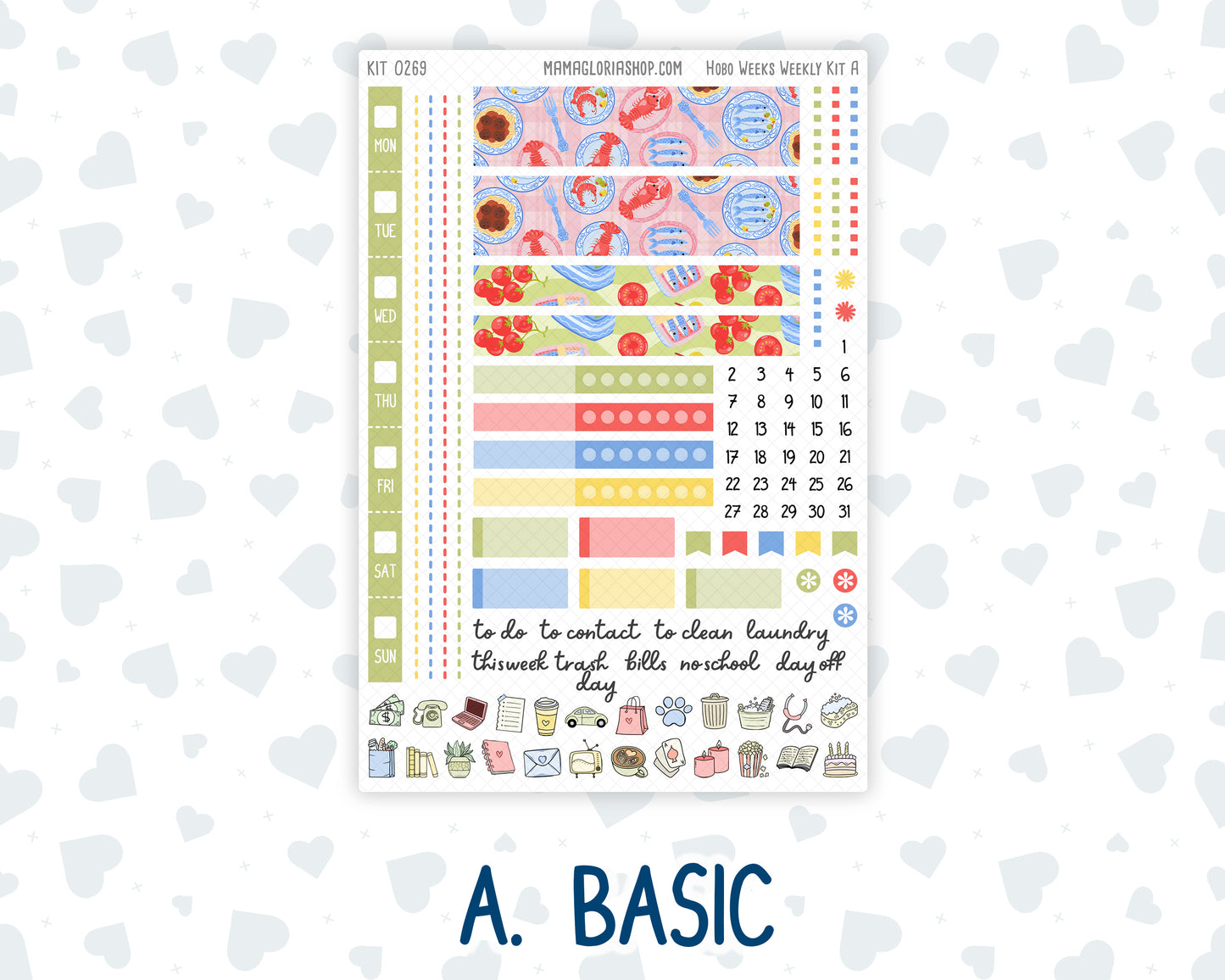 Kit 0269 - Hobonichi Weeks - Weekly Kit - June - Dolce Mare
