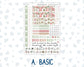 Kit 0244 - Hobonichi Weeks - Weekly Kit - December - Santas Village