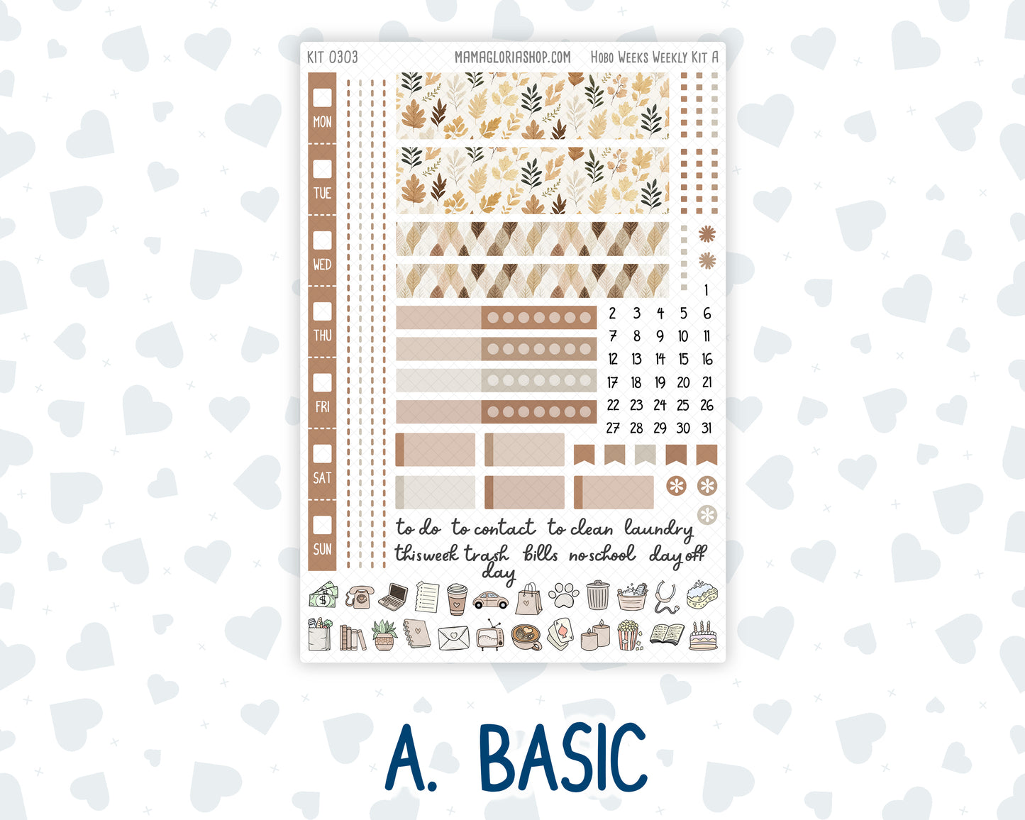 Kit 0303 - Hobonichi Weeks - Weekly Kit - November - Into The Woods