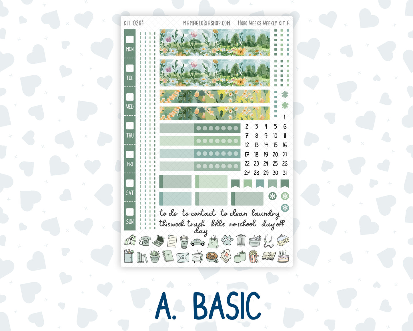 Kit 0264 - Hobonichi Weeks - Weekly Kit - May - Spring Walk