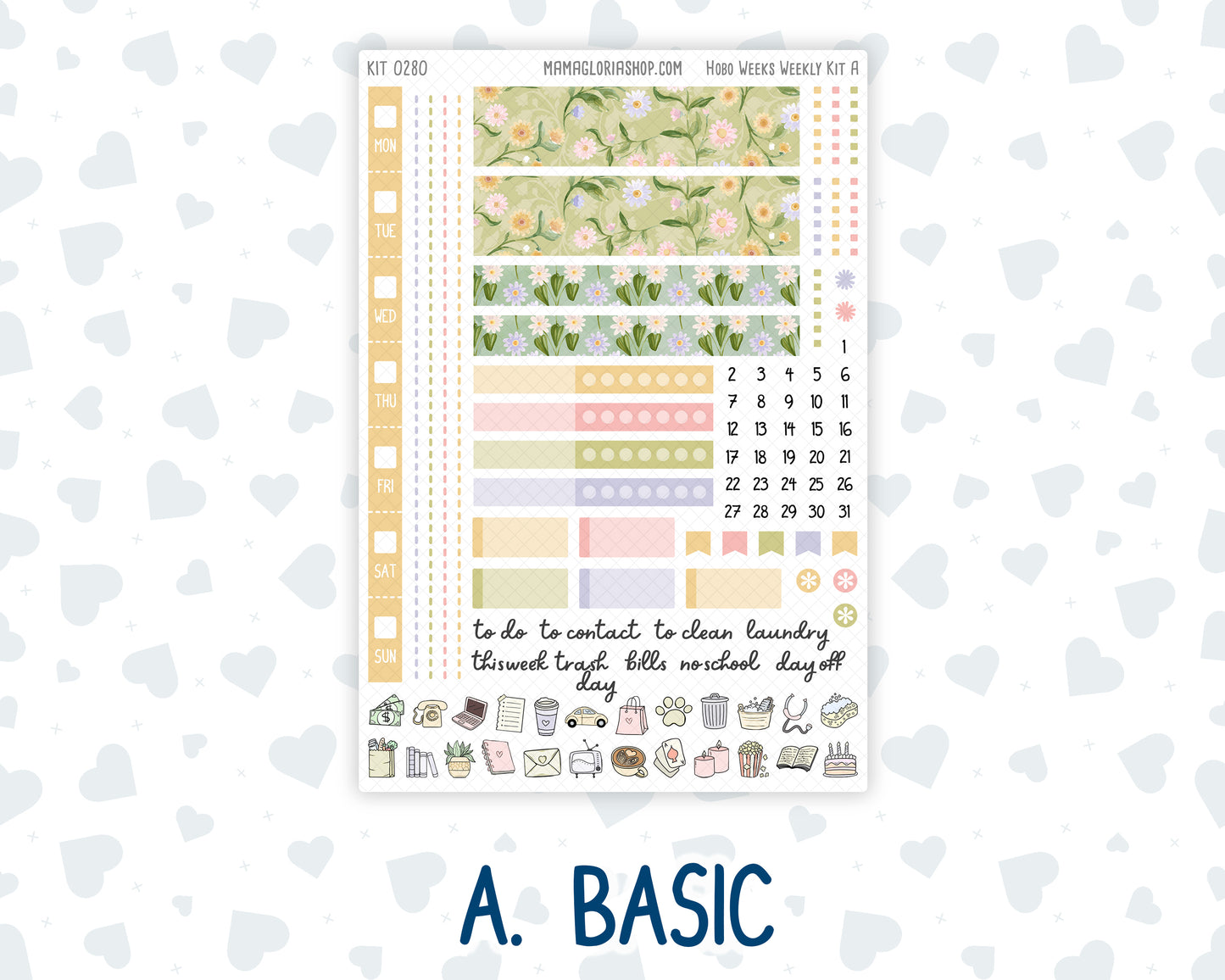 Kit 0280 - Hobonichi Weeks - Weekly Kit - Half Past Six In August