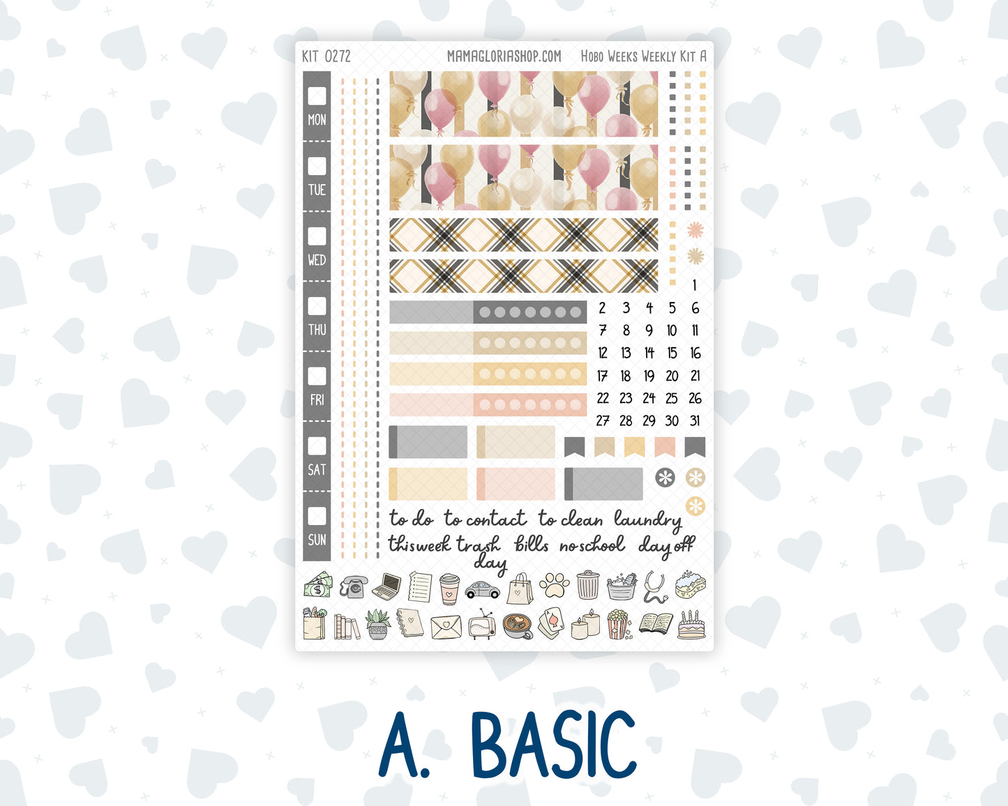 Kit 0272 - Hobonichi Weeks - Weekly Kit - May - Graduation