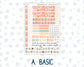 Kit 0278 - Hobonichi Weeks - Weekly Kit - August - Oops, All Peaches