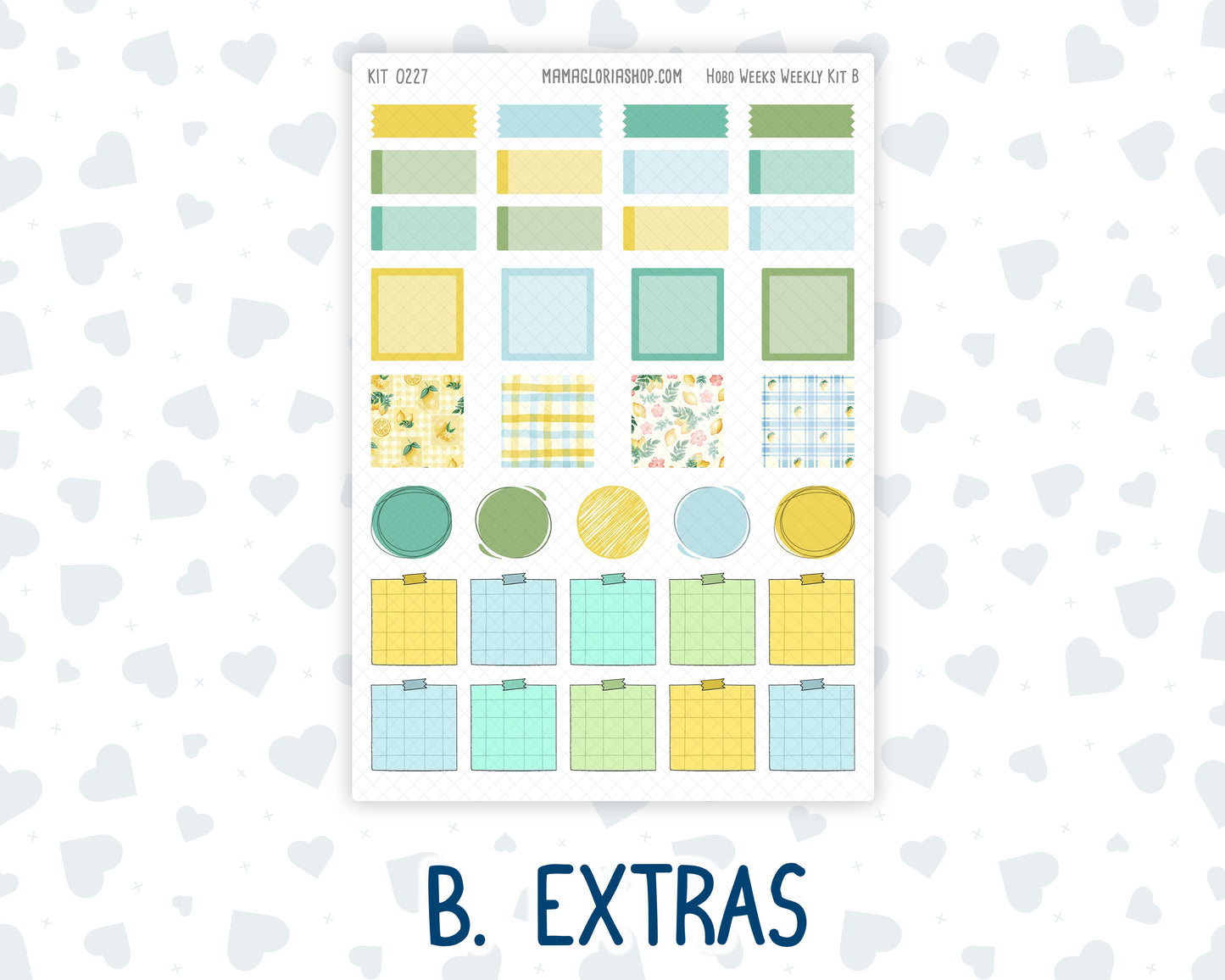 Kit 0227 - Hobonichi Weeks - Weekly Kit - July - Lemon Grove