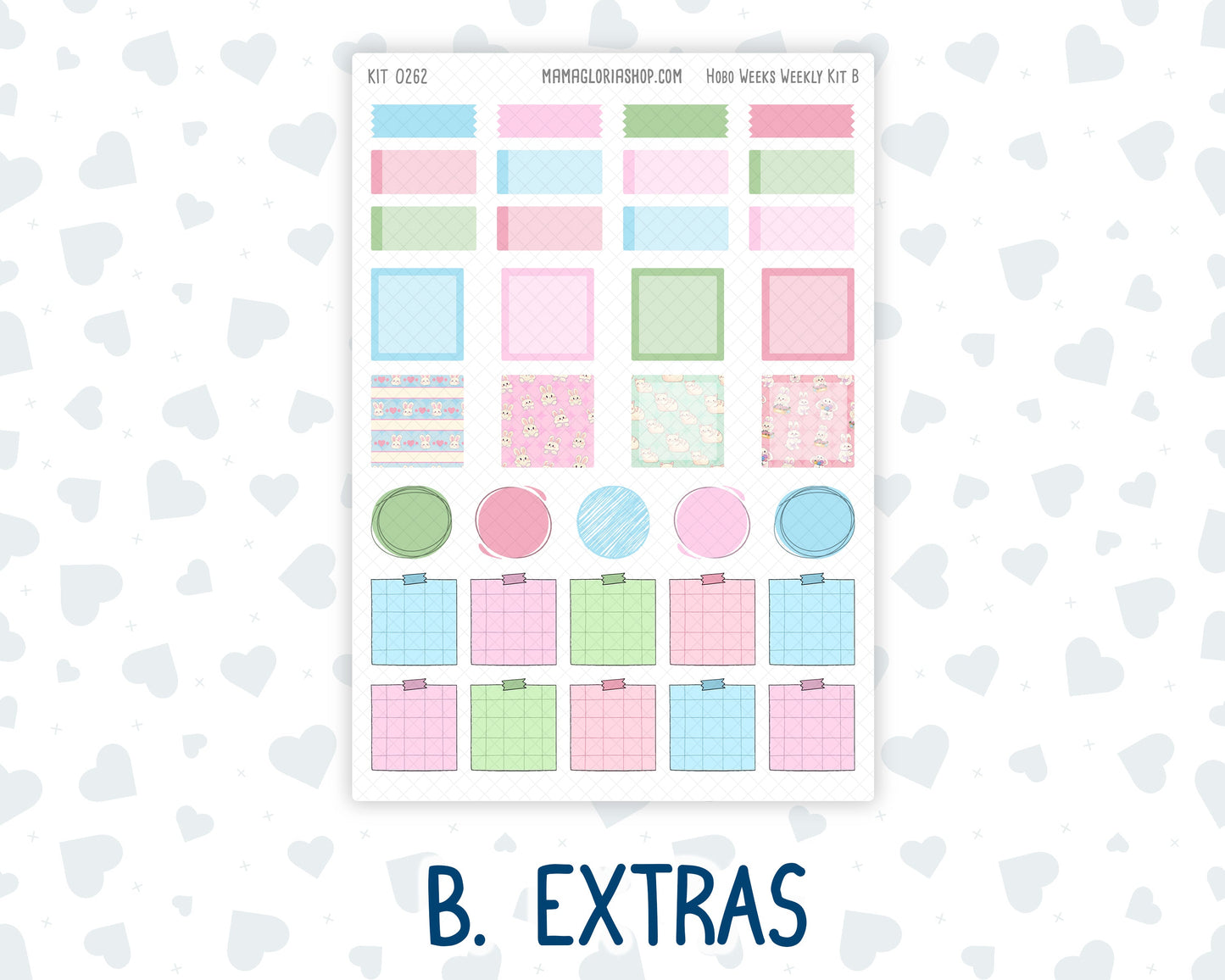 Kit 0262 - Hobonichi Weeks - Weekly Kit - April - Spring Puffs