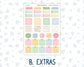 Kit 0260 - Hobonichi Weeks - Weekly Kit - April  - Pastel Egg Hunt