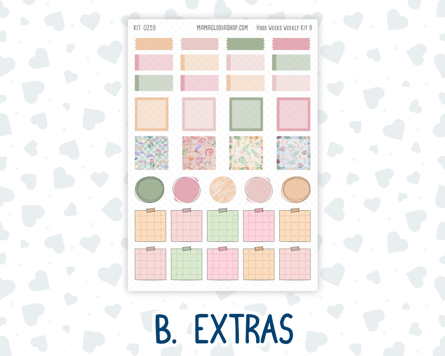 Kit 0259 - Hobonichi Weeks - Weekly Kit - March - Spring Garden Chores